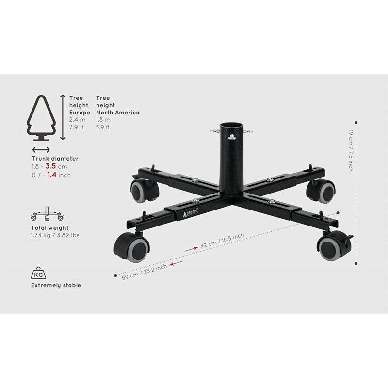 Movable Artificial Tree Stand, Green