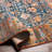 Gilstrap Oriental Blue/Red Area Rug-1855360098