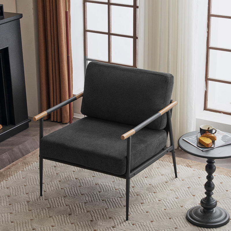 Fauteuil Jennay, Noir chenille