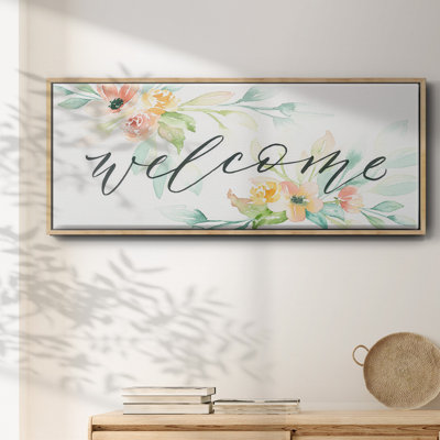 Welcome- Framed Canvas