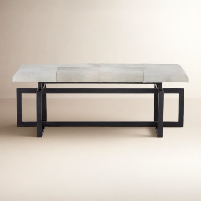 Anais Genuine Leather Bench