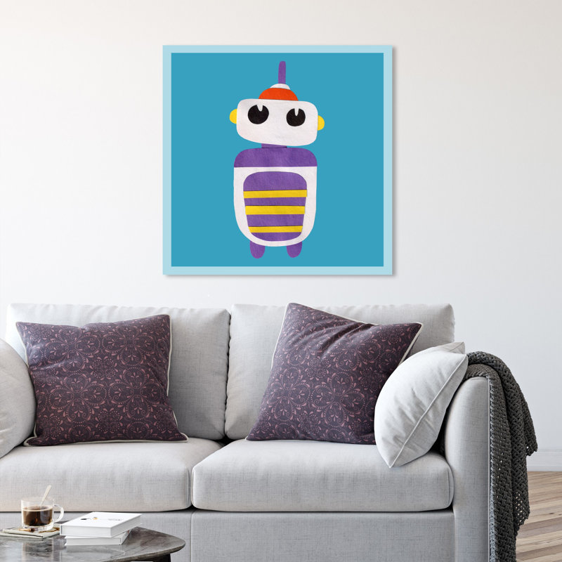 Art sur toile robo robot Fournier, H 36 po x l 36 po x P 1,5 po