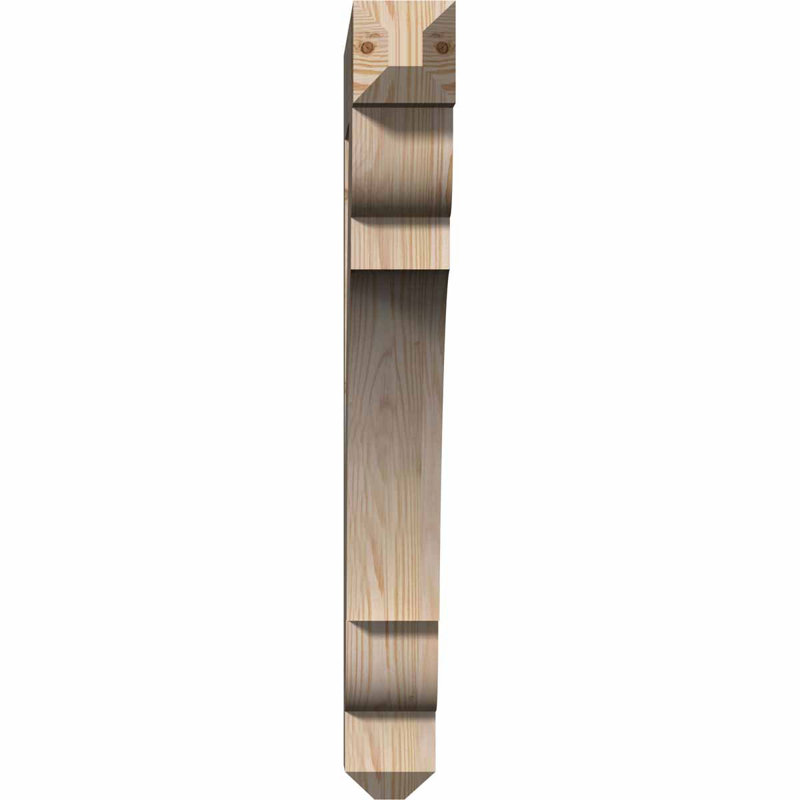 Olympic Craftsman Bracket, 30"H x 3.5"W x 26"D, Douglas Fir (Smooth)