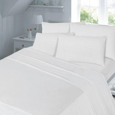 Prayash Cotton Blend Solid Colour Duvet Cover with Pillowcases