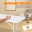 Table pliante 8 pi, table en plastique portative pour le camping, pique-niques, fêtes, table pliable à haut poids de charge blanche-130203228