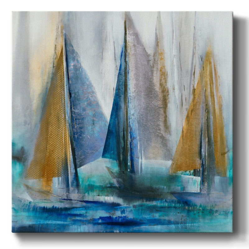 Croisière II sur toile, H 32 po x l 32 po