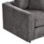 Ensemble de canapés en U 4 pièces, 2 fauteuils d'appoint + causeuse + pouf amovible, ensemble de canapés en chenille avec structure, comprend 3 coussins décoratifs, ensemble de meubles de salon modernes-996684088