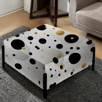 Minimalist Beauty - Motif à pois - Grand repose-pieds carré à pois