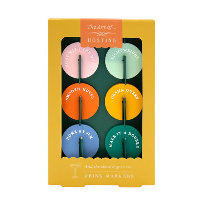 Portico Designs Art of Hosting Drinks Markers - Set of 6