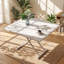 Table de salle à manger à hauteur réglable Droom l 43,3 po x P 39,3 po x H 29 po Droom