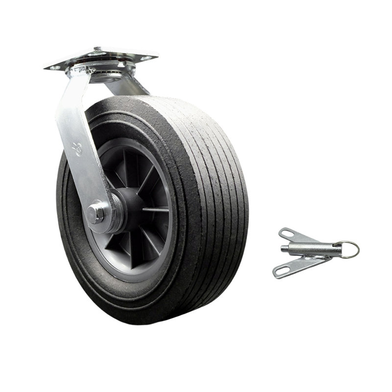 Roulettes avec verrou pivotant
