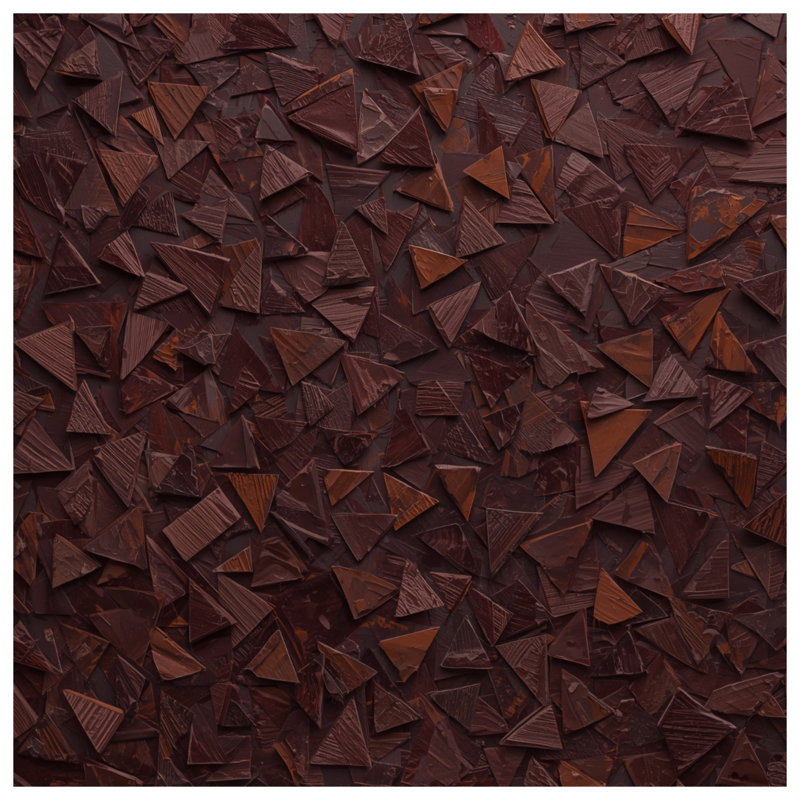 Brown Triangular Mosaic Comforter, Twin
