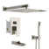 Shower Faucets & Systems Pressure-Balanced Complete Shower System with Rough in-Valve