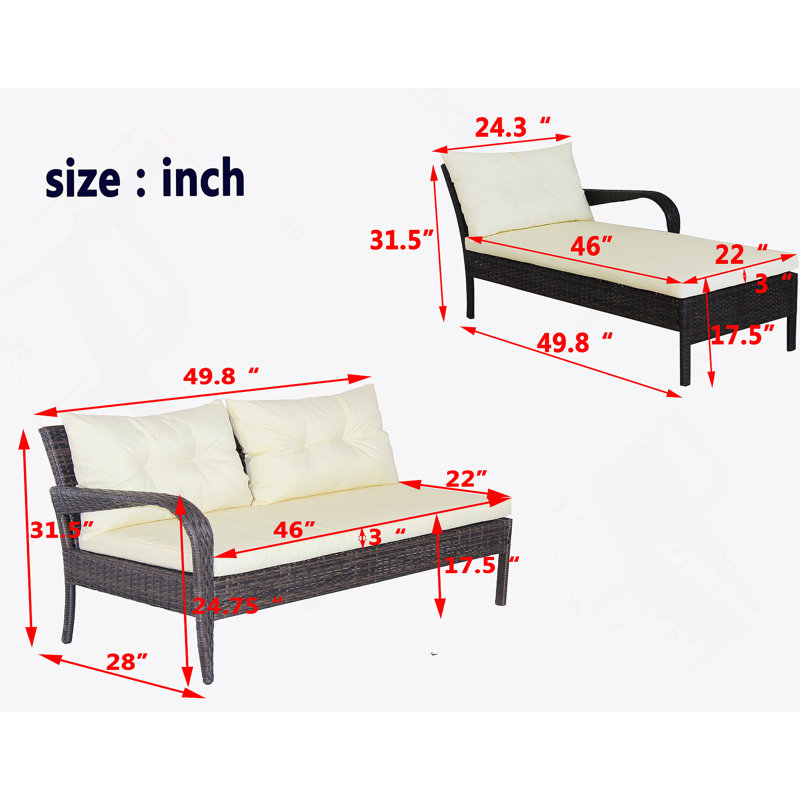 Canapé modulaire d'extérieur en osier