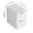12" Bathroom Side Cabinet, 2-Soft Close Drawer, Float Mounting Design, Glossy White