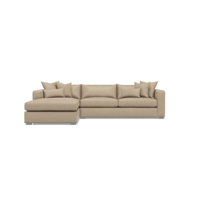 Bernhardt Helena 2-Piece Sectional, Tan Polyester