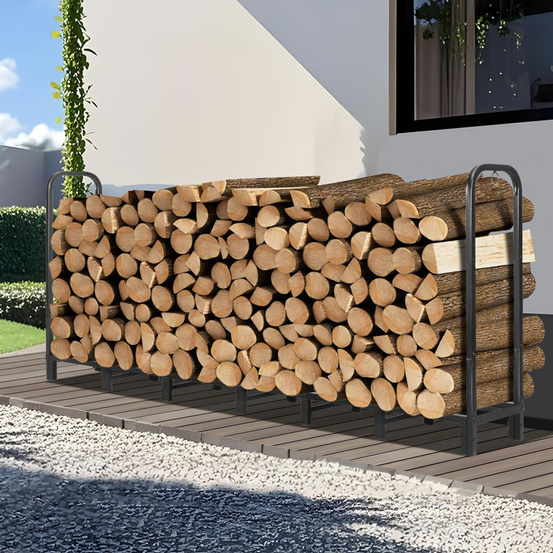 8FT Firewood Rack Outdoor