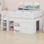 Lit mezzanine avec armoire de rangement et tableau noir-1457341842