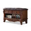 Banc rembourré brun