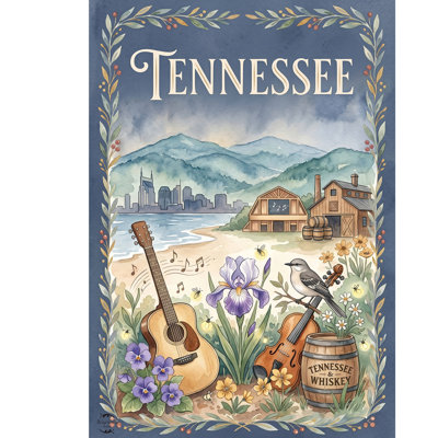 Tennessee State Pride Garden Flag 12x18