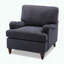 Fauteuil Candor - English Roll Arm (Marine)-707955949