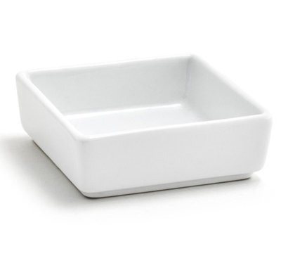 Front Of The House Mod Square Ceramic 24 Piece Ramekin / Soufflé Dish Bakeware Set
