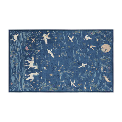 Machine Washable Gray Area Rug