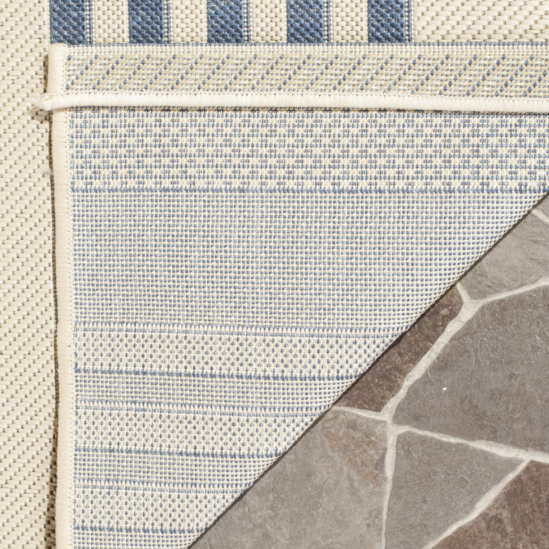 Herefordshire Performance Striped Indoor/Outdoor Area Rug, Runner 2'3" x 6'7"