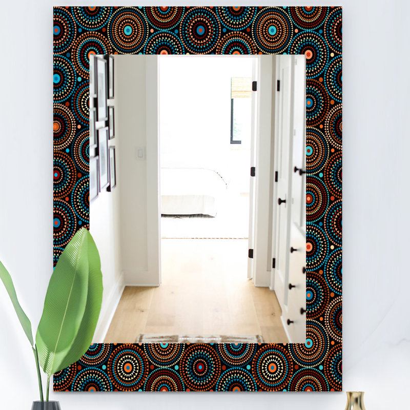 Miroir mural traditionnel 4 impressions obsidian, H 24 po x l 32 po