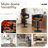 Adjustable Height Bar Stools With Faux Leather Seat Swivel Stool With Backrest For Kitchen Island, Bar, Home Pub​​-406839203-406743105