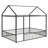 Metal Bed House Bed Frame With Fence-1722144320