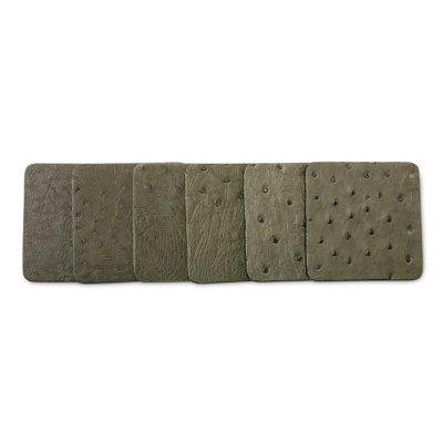 Ostrich Leather W/ Tie - Forest Green (S/6)