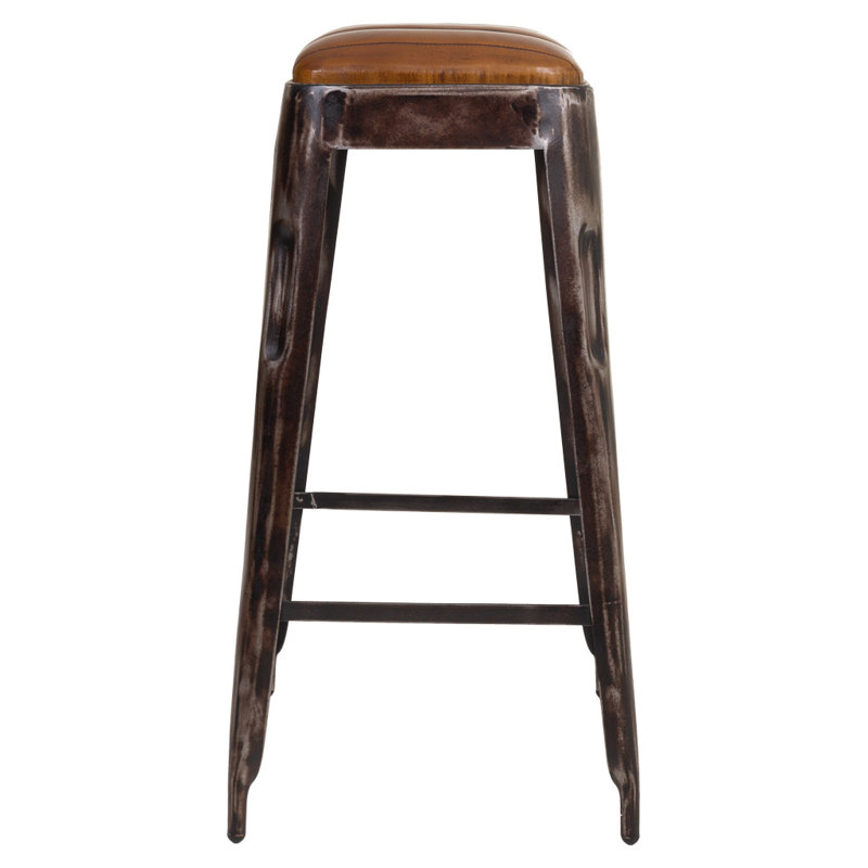 Lubbock Upholstered Counter Stool with Metal Frame
