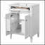 Meuble-lavabo de 24 po avec portes à fermeture douce, organisateurs et lavabo en céramique pour les espaces compacts-2043348581