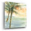 Art mural en verre épique «Island Sunset 1» par Chris Paschke, 36 po x 36 po-1512679183