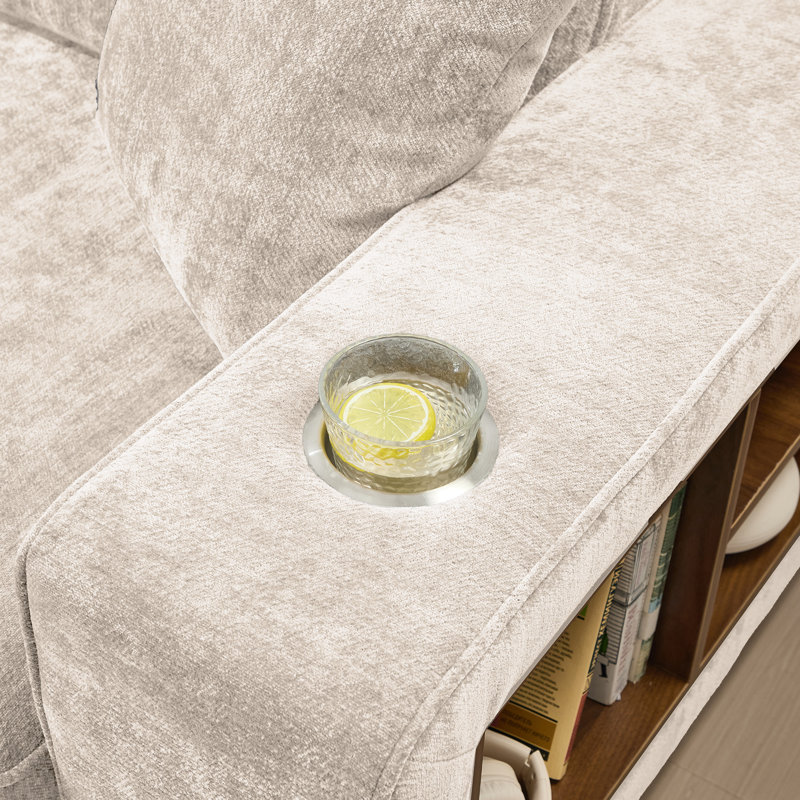 Module modulaire de compression avec repose-pieds 8 pièces 8 pièces, Tissu crème