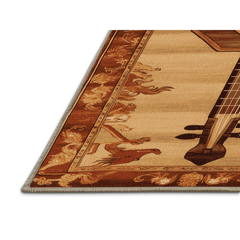  Tapis lavable Erhu, Rond 5 pi