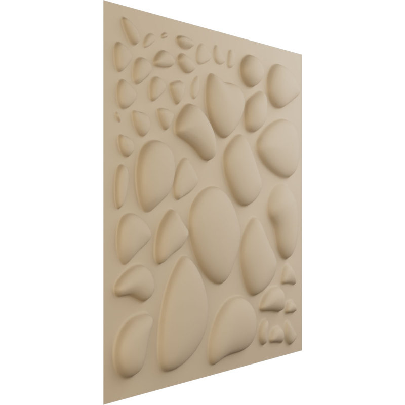 Panneau mural décoratif Shale EnduraWall 3D, Beige fumé satiné UltraCover