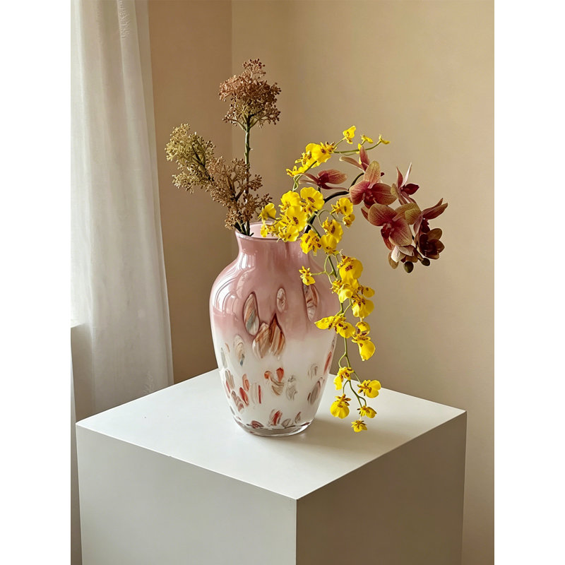 Gradient Hand Blown Art Glass Table Vase
