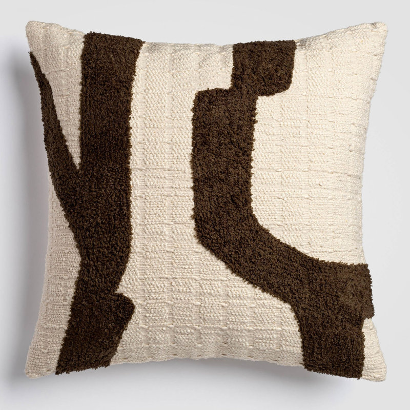 Abstract Pathway Multicolor Accent Throw Pillow, 20" x 20", Throw Pillow For Couch or Bed