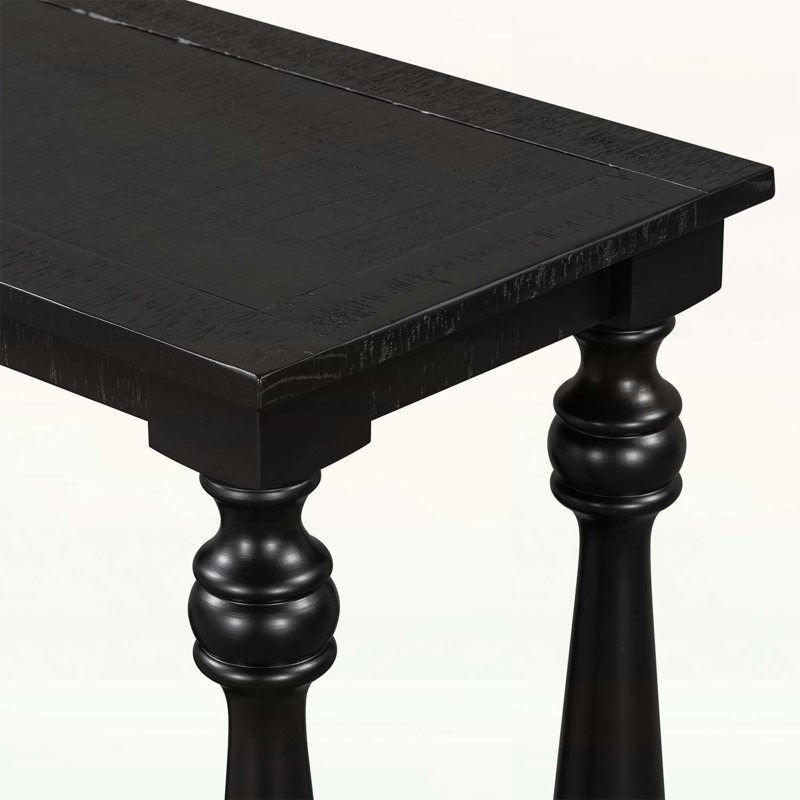 Console avec tablette inférieure et quatre pieds de vase, convient au vestibule, au couloir, au salon, à la chambre à coucher