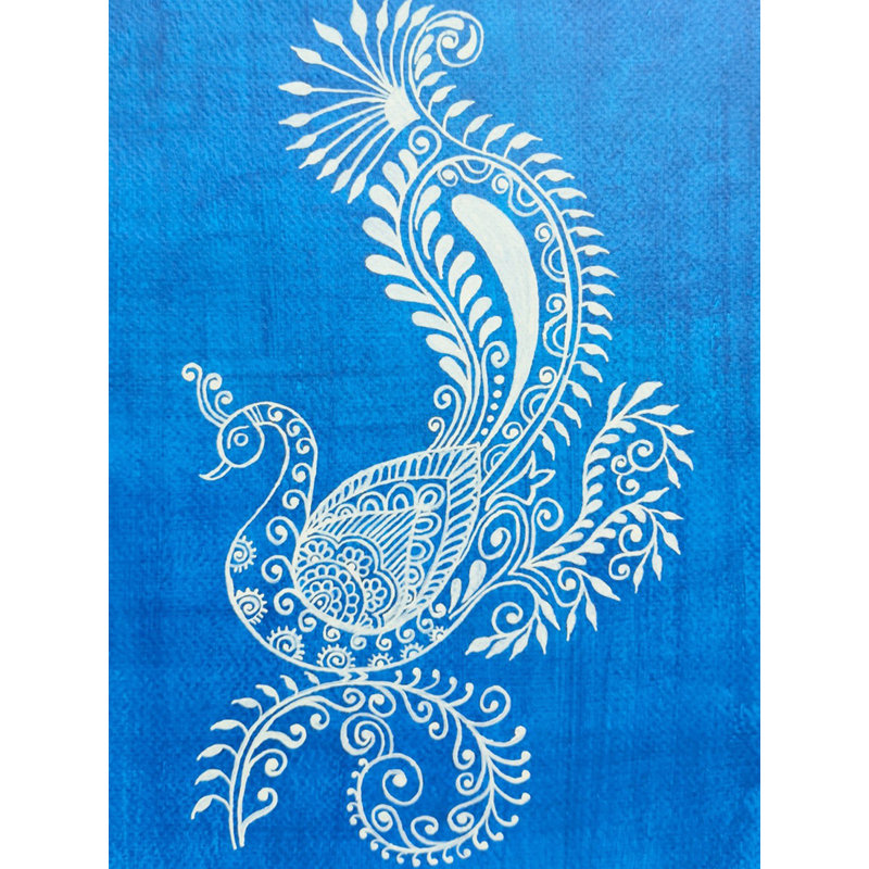 Mayur (paon) | Acrylique sur papier Brustro | Par Saral Panchal