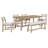 6-Piece Retro Farmhouse Style Dining Set-1396215475-1396215474-1396215485