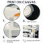 Mind Map A Touch Of Orange - Minimalisme, art mural-256666468-256666472