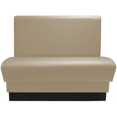 Olympic Style Single Restaurant Booth Seating - Plain Back Design