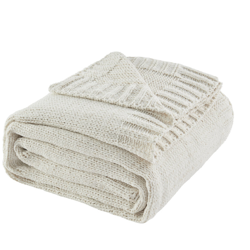Sweater Knit Blanket 90", 108" W x 90" L