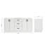 ARIEL Kelly 72 Double Bathroom Vanity Base Only-1156929048