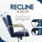 Elle Decor Giselle Modern Home Office Desk Chair with Gold Arms and Base-36124652
