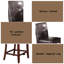 Chaise à hauteur de comptoir (ensemble de 2)