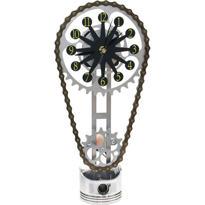 Metal Version Rotating Gear Clock